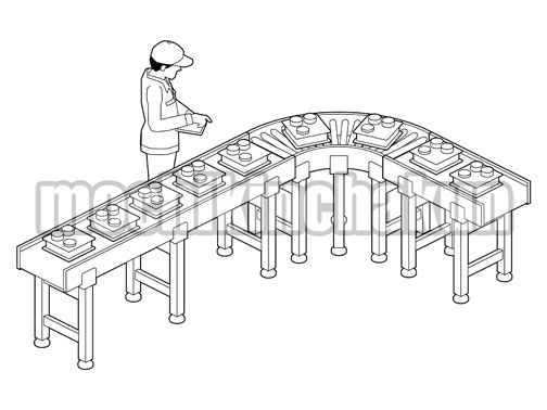 コンベアライン目視検査B（モノクロ線画）
