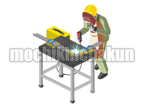 金属部品の溶接A（カラー）