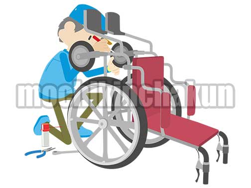 車椅子の修理ボランティア